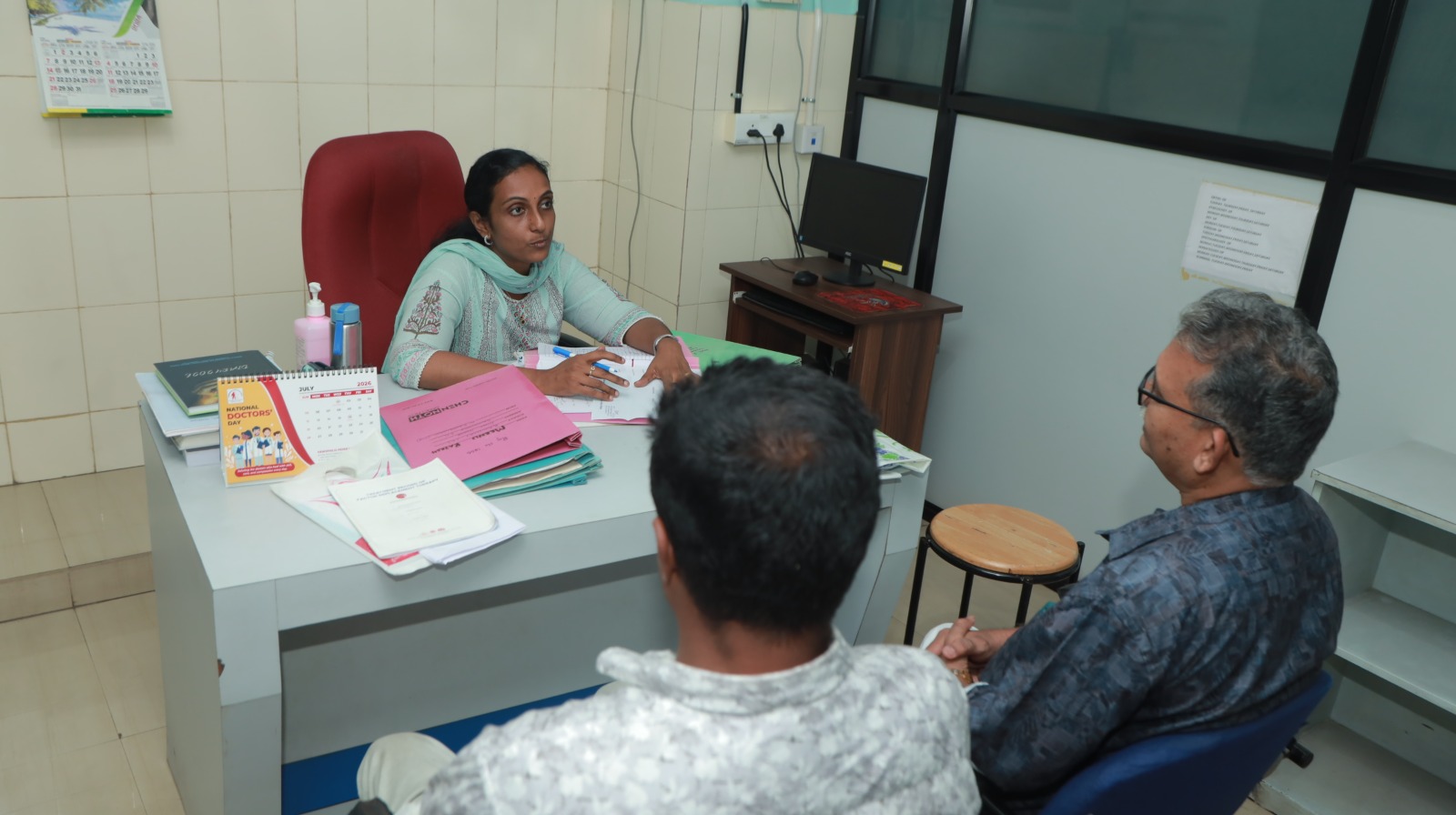 Medical team providing care for thalassemia patients